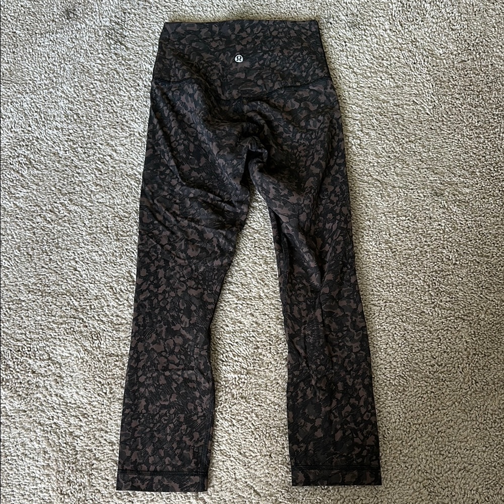 lululemon athletica Black Patterned Leggings